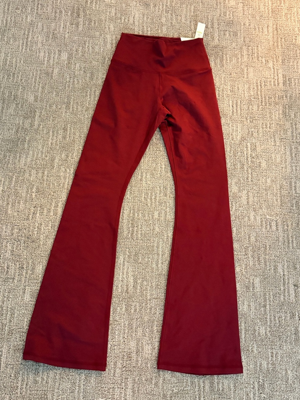 aerie Burgundy Flared Leggings - Picture 2 of 6